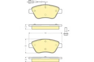 Комплект тормозных колодок, дисковый тормоз GIRLING купить