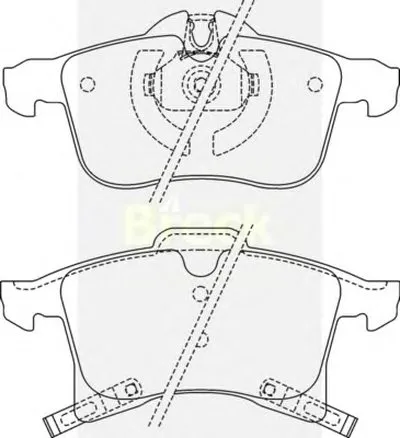 Комплект тормозных колодок, дисковый тормоз BRECK купить