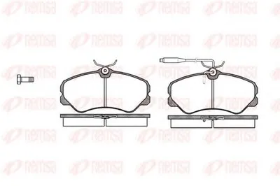 Комплект тормозных колодок, дисковый тормоз KAWE купить