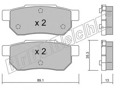 Комплект тормозных колодок, дисковый тормоз fri.tech. купить