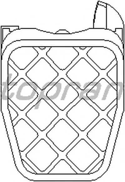 Педальные накладка, педаль тормоз TOPRAN купить