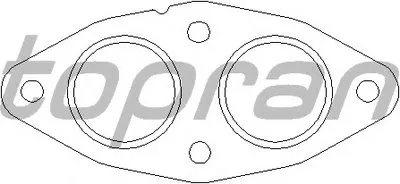 Прокладка, труба выхлопного газа TOPRAN купить