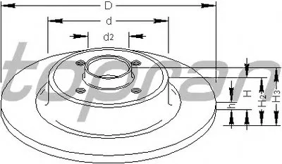 Тормозной диск TOPRAN купить