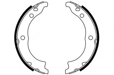 Комплект тормозных колодок; Комплект тормозных колодок, стояночная тормозная система E.T.F. купить