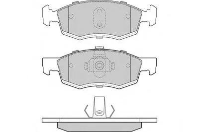 Комплект тормозных колодок, дисковый тормоз E.T.F. купить