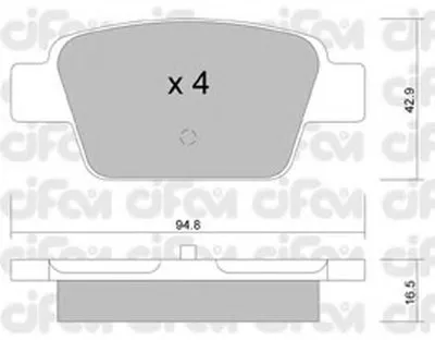 Комплект тормозных колодок, дисковый тормоз CIFAM купить