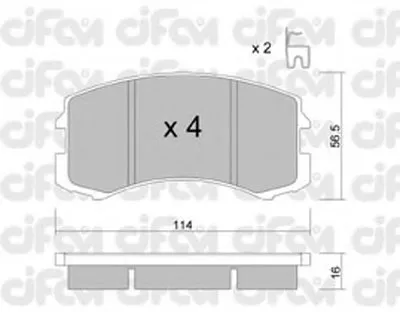 Комплект тормозных колодок, дисковый тормоз CIFAM купить