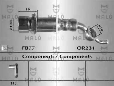 Тормозной шланг MALÒ купить