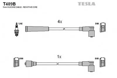 Комплект проводов зажигания TESLA купить