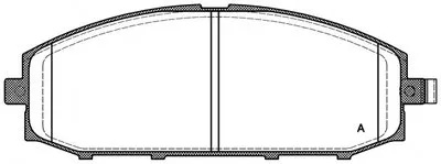 Комплект тормозных колодок, дисковый тормоз ADVANCE OPEN PARTS купить