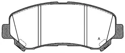 Комплект тормозных колодок, дисковый тормоз ADVANCE OPEN PARTS купить