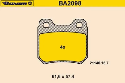 Комплект тормозных колодок, дисковый тормоз BARUM купить