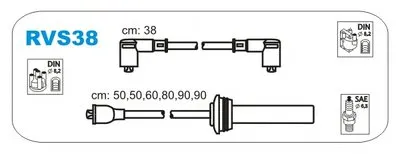 Комплект проводов зажигания JANMOR купить