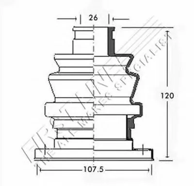 Пыльник, приводной вал FIRST LINE купить
