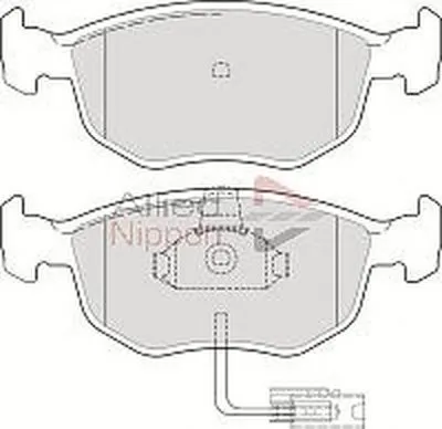 Комплект тормозных колодок, дисковый тормоз ANL Braking COMLINE купить