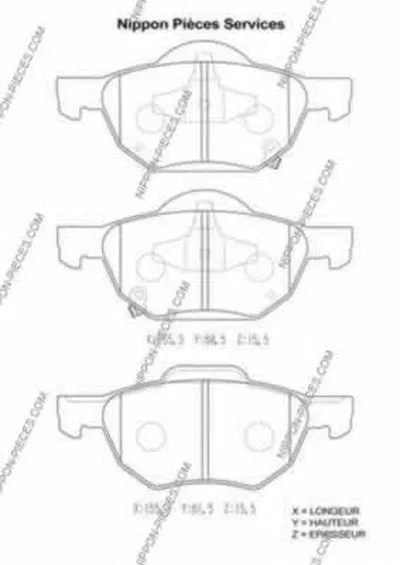 Комплект тормозных колодок, дисковый тормоз NPS купить