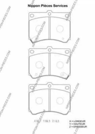 Комплект тормозных колодок, дисковый тормоз NPS купить