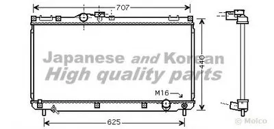 Радиатор, охлаждение двигателя ASHUKI купить