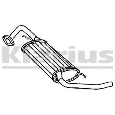 Глушитель выхлопных газов конечный KLARIUS купить