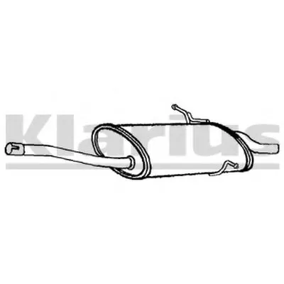 Глушитель выхлопных газов конечный KLARIUS купить