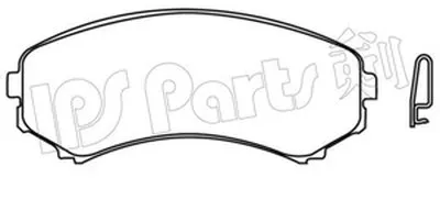 Комплект тормозных колодок, дисковый тормоз IPS Parts IPS Parts купить