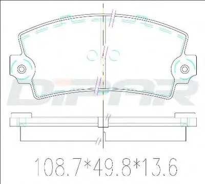 Комплект тормозных колодок, дисковый тормоз DITAS купить