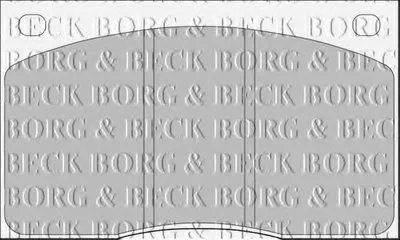 Комплект тормозных колодок, дисковый тормоз BORG & BECK купить