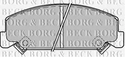 Комплект тормозных колодок, дисковый тормоз BORG & BECK купить