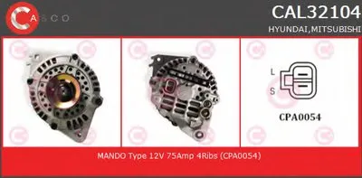 Генератор GENUINE SERIES CASCO купить