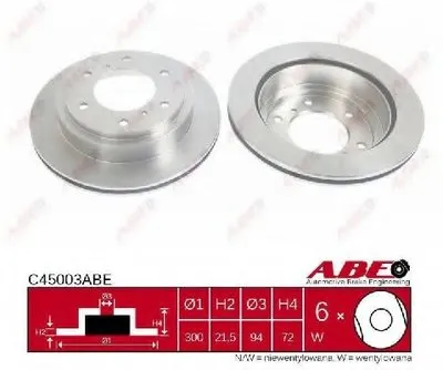 Тормозной диск ABE купить