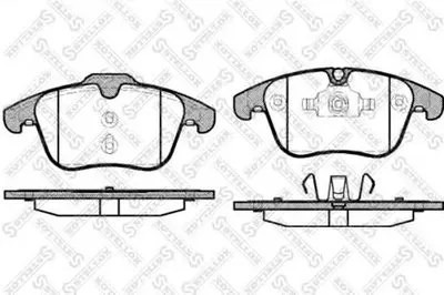 Комплект тормозных колодок, дисковый тормоз STELLOX купить