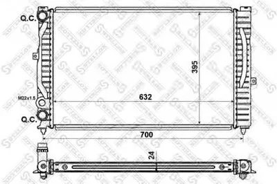 Радиатор, охлаждение двигателя STELLOX купить