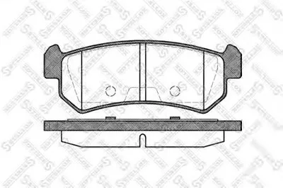 Комплект тормозных колодок, дисковый тормоз STELLOX купить