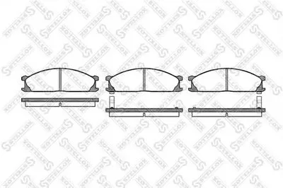 Комплект тормозных колодок, дисковый тормоз STELLOX купить