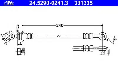 Тормозной шланг ATE купить