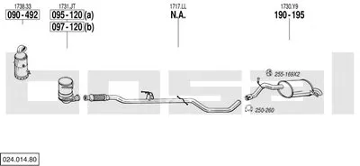 Система выпуска ОГ BOSAL купить