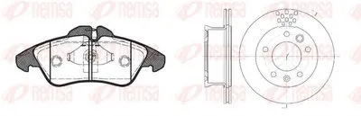 Комплект тормозов, дисковый тормозной механизм Twin Kit REMSA купить