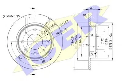 Тормозной диск ICER купить