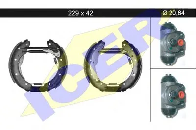 Комплект тормозных колодок ICER купить