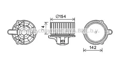 Электродвигатель, вентиляция салона AVA QUALITY COOLING купить