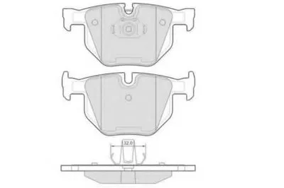 Комплект тормозных колодок, дисковый тормоз E.T.F. купить