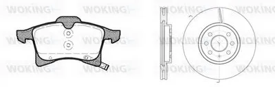 Комплект тормозов, дисковый тормозной механизм WOKING купить