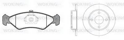 Комплект тормозов, дисковый тормозной механизм WOKING купить