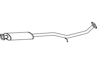 Средний глушитель выхлопных газов FENNO купить