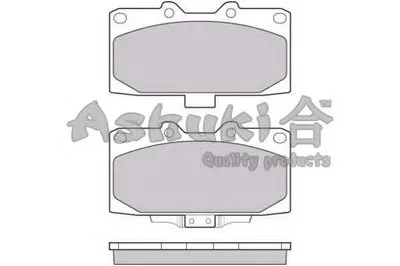 Комплект тормозных колодок, дисковый тормоз ASHUKI купить