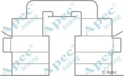 Комплектующие, тормозные колодки APEC braking купить