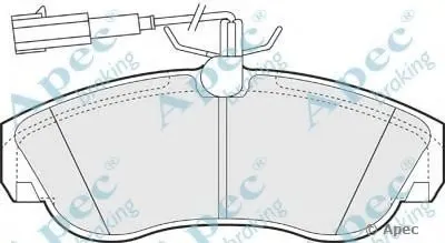 Комплект тормозных колодок, дисковый тормоз APEC braking купить