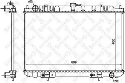 Радиатор, охлаждение двигателя STELLOX купить