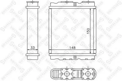 Теплообменник, отопление салона STELLOX купить