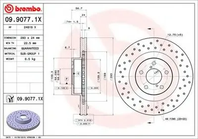 Тормозной диск BREMBO XTRA LINE BREMBO купить
